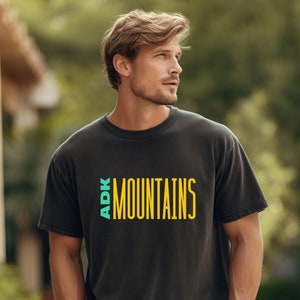Adirondack Mountain T-Shirt - NY Hiking Gift - Graphic Unisex Tee - Outdoor Adventure Shirt - ADK Mountain T-Shirt