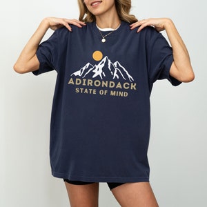 Adirondack Mountain T-Shirt Hiking Gift Unisex New York ADK Graphic Unisex Shirt