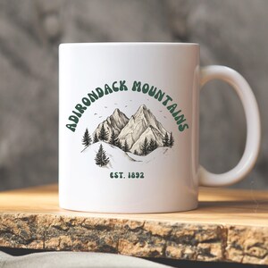 Adirondack Mountains Coffee Mug: Hiking New York Gift