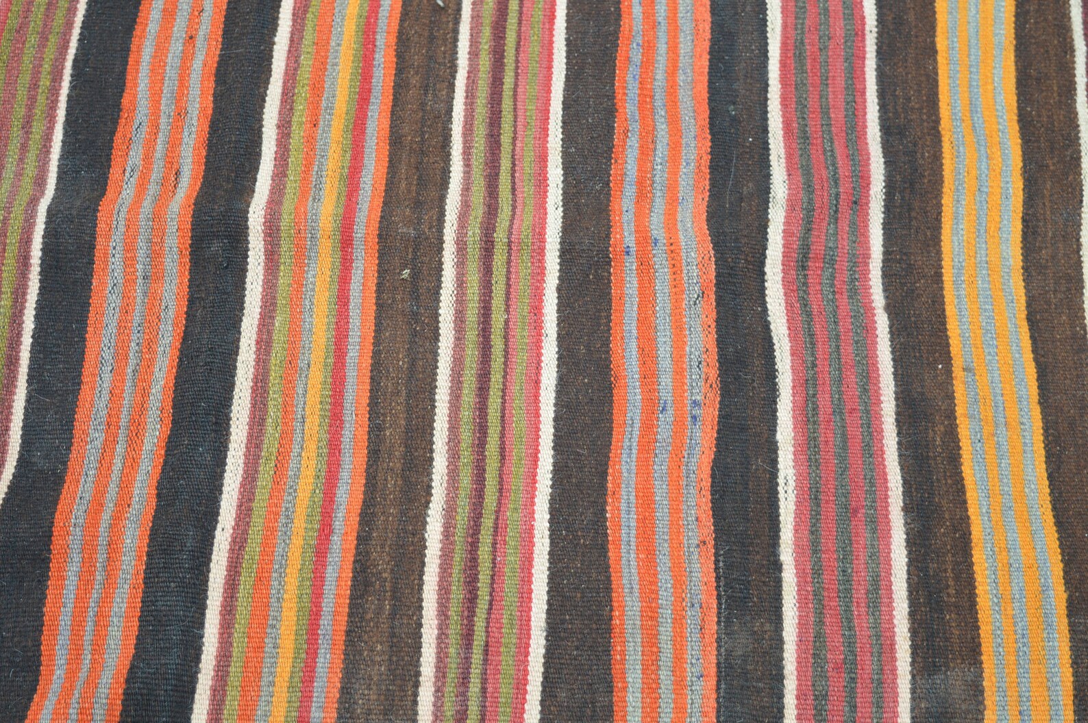 BIG DISCOUNT bunte Beige Kelim Läufer Teppich türkischen ...