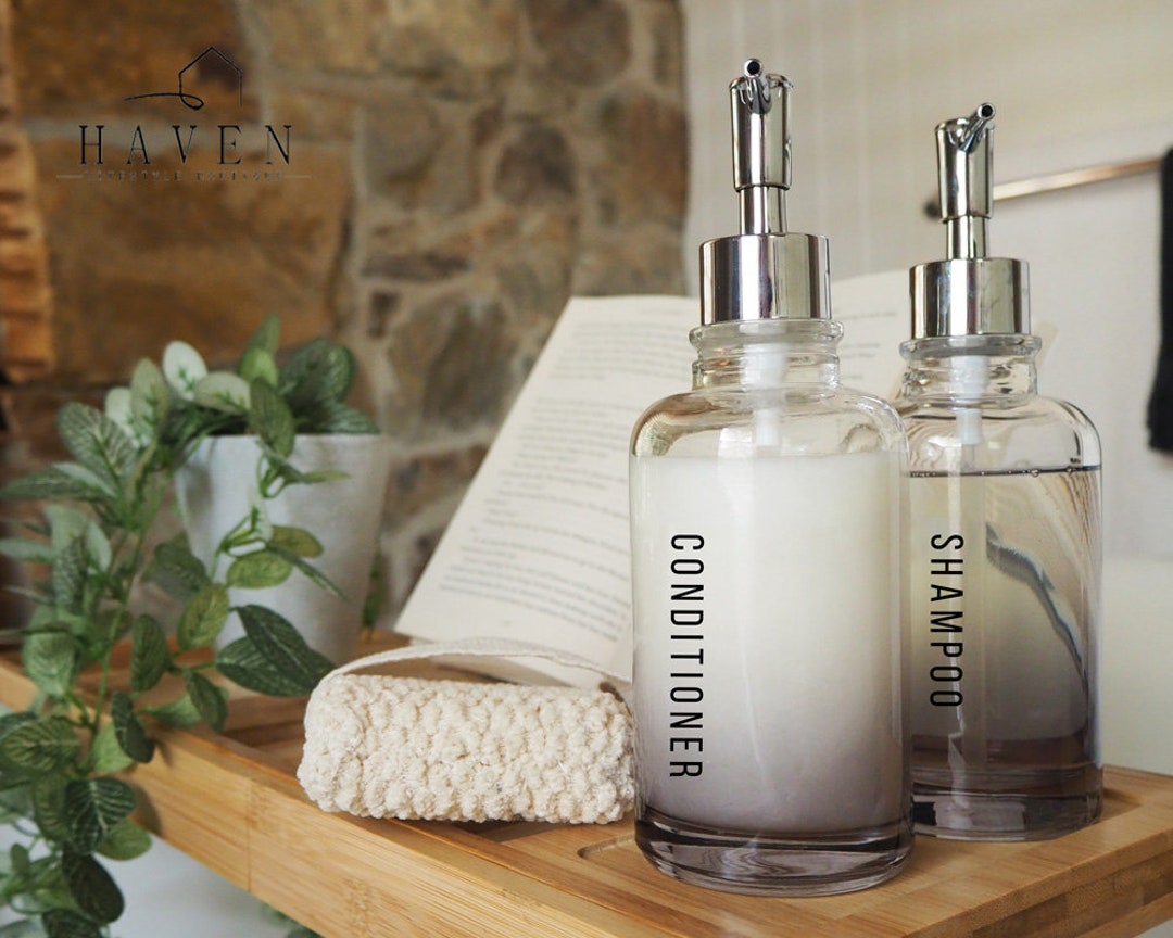 CUSTOM BATHROOM BOTTLE Labels Shampoo Bottle Labels Etsy