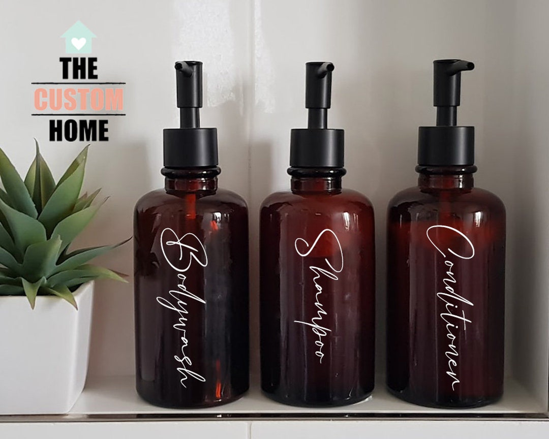 CUSTOM BATHROOM BOTTLE Labels Shampoo Bottle Labels Etsy Australia
