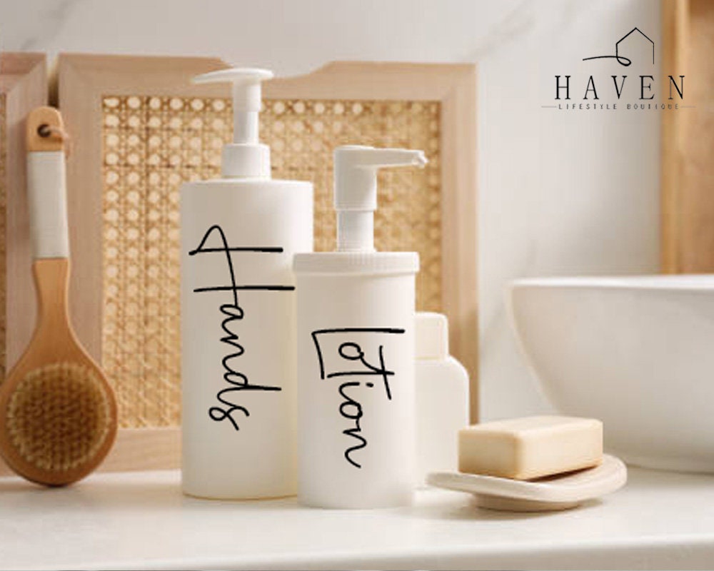 CUSTOM BATHROOM BOTTLE Labels Shampoo Labels Waterproof Etsy Australia