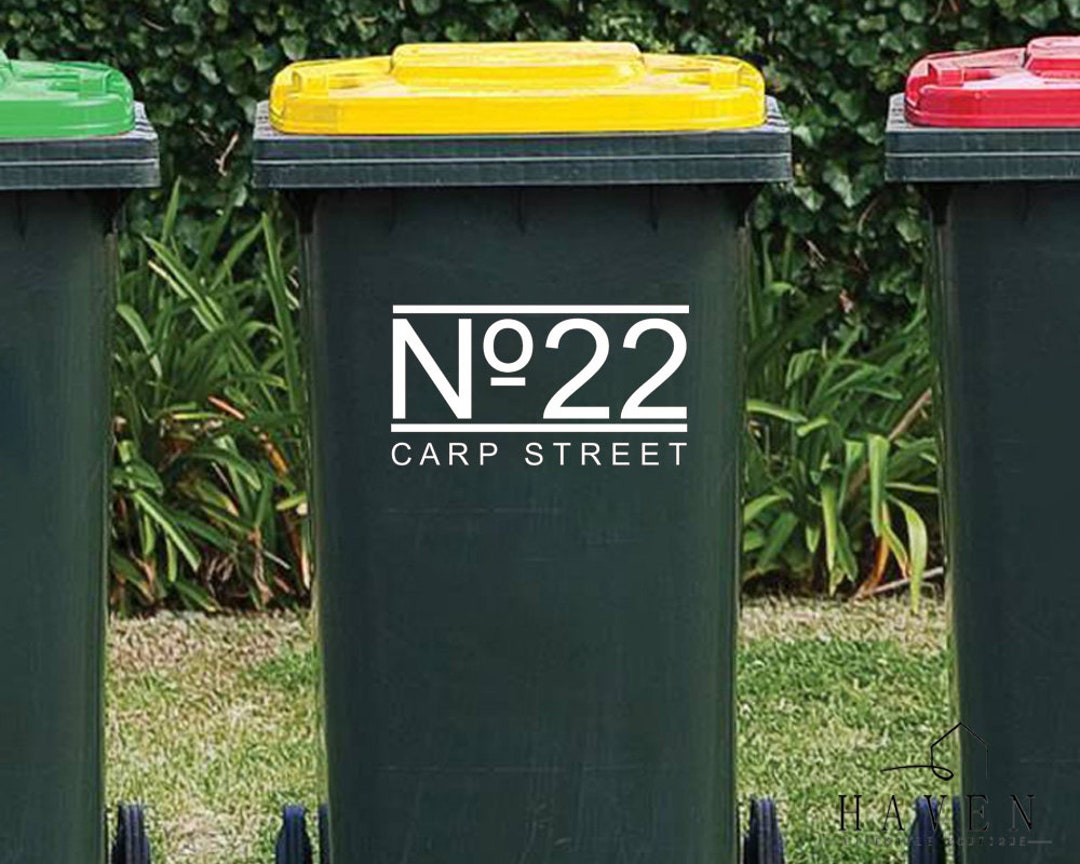 CUSTOM WHEELIE BIN Stickers Bin Labels Waterproof Labels Etsy Australia