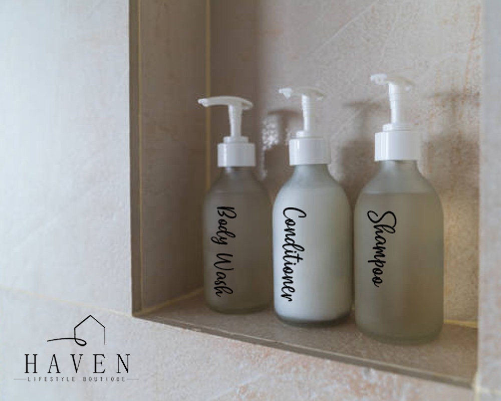 CUSTOM BATHROOM BOTTLE Labels Shampoo Labels Waterproof Etsy Australia