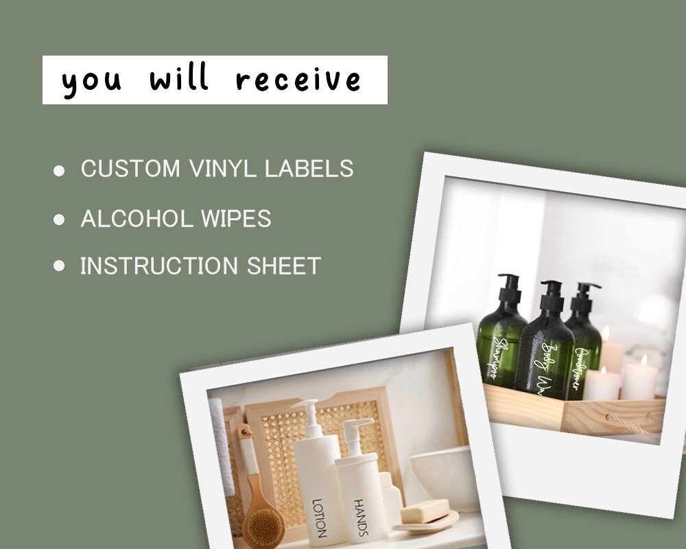 CUSTOM BATHROOM BOTTLE Labels Shampoo Labels Waterproof Etsy Australia