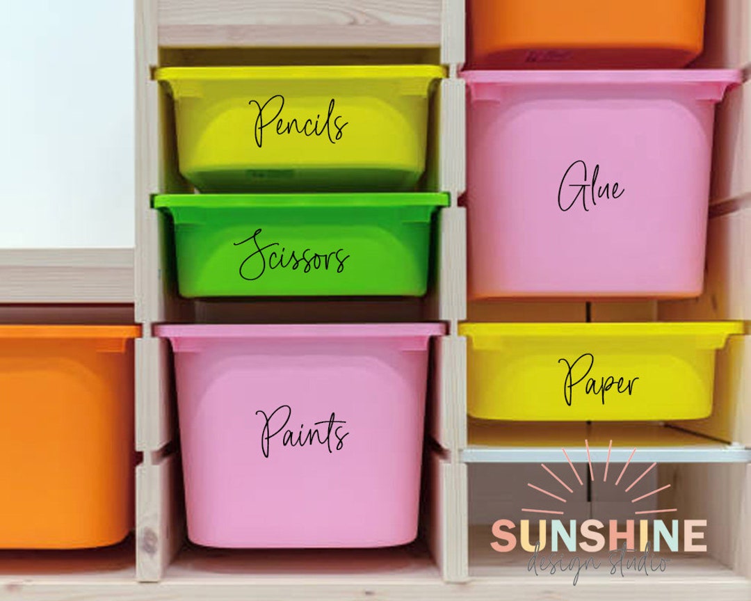 CUSTOM STORAGE CONTAINER Labels Drawer Labels Waterproof Etsy