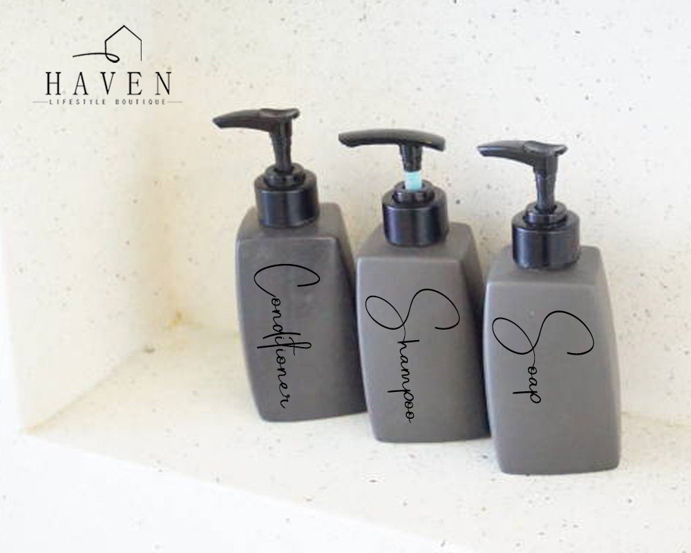 CUSTOM BATHROOM BOTTLE Labels Shampoo Labels Waterproof Etsy Australia