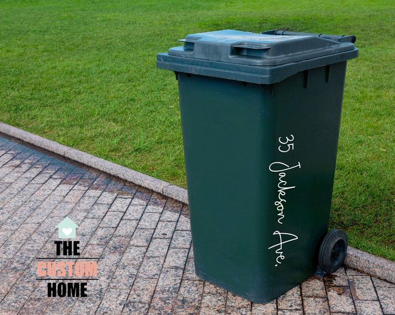 CUSTOM WHEELIE BIN Stickers Bin Labels Waterproof Labels Etsy Israel