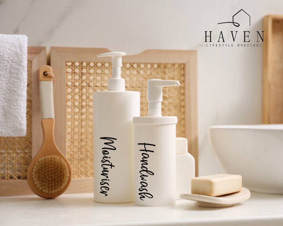 CUSTOM BATHROOM BOTTLE Labels Shampoo Labels Waterproof Etsy Australia