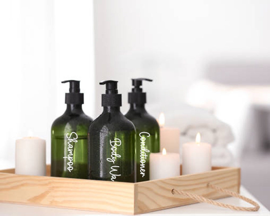 PERSONALISED BATHROOM BOTTLE Labels Shampoo Bottle Labels Etsy Australia