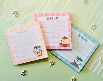 Fruity Non Sticky Memo Pad | Note pad | Note | Meeting Note | Kawaii Note | Cute Stationery | Planner | Journaling | Paper Supplies | To Do