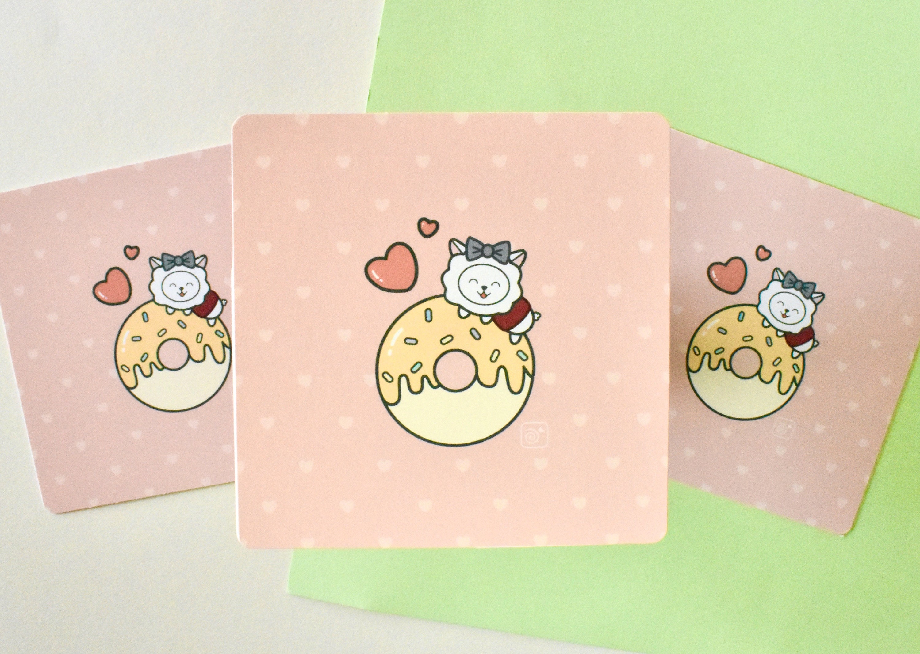 Personalized, Journaling, Art Print for Wall Art, Kawaii Glazed Donut, Mochi Donuts, Kawaii Notebook Journal, Valentines, Gift for her