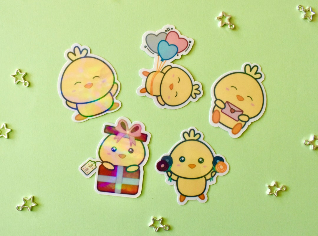 Holographic Peepo Sticker Decals | Chick Decal | Holographic With ...