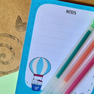Summer Notepad (Not Sticky Notes) | Memo Pad Checklist | Stationery Memo Pad | Weekly Planner Pad Kawaii | Journaling | Kawaii Memo Pad |