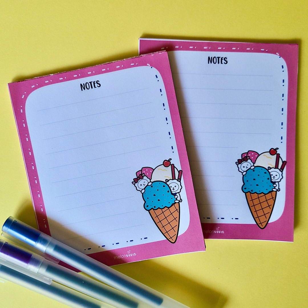 Summer Notepads not Sticky Notes Memo Pad Checklist Stationery Memo Pad