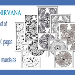 Mandala coloring page, mandalas for coloring, nirvana, relax