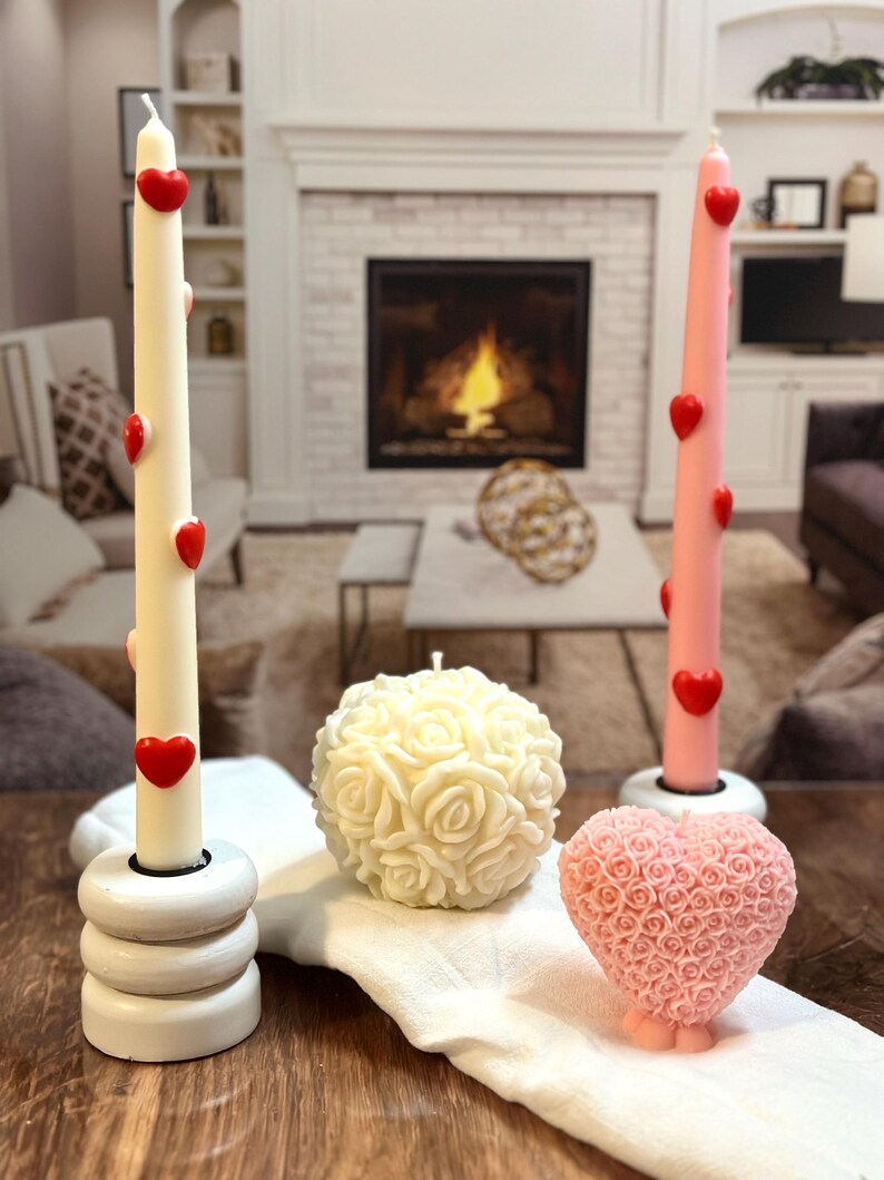 Large Romantic Rose Candle Ball - Thumbnail 4