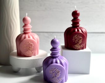 Vintage Perfume Bottle Candle