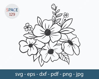 Download Simple Flower Design Etsy