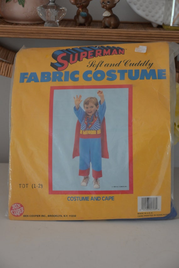 Vintage 1987 Ben Cooper Superman Costume, Halloween, … Gem