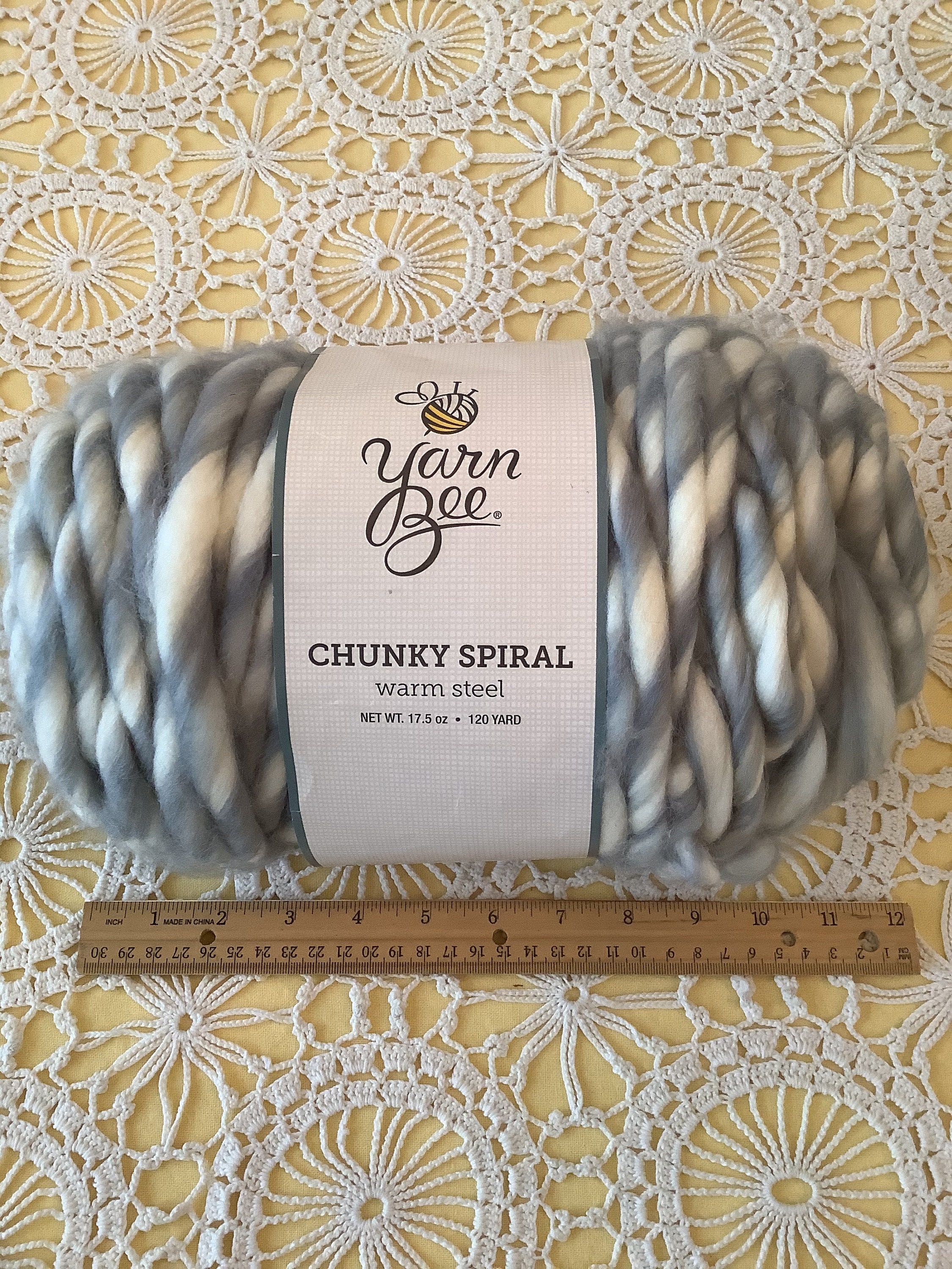 Yarn Bee Chunky Spiral Warm Steel Color 120 Yards Etsy