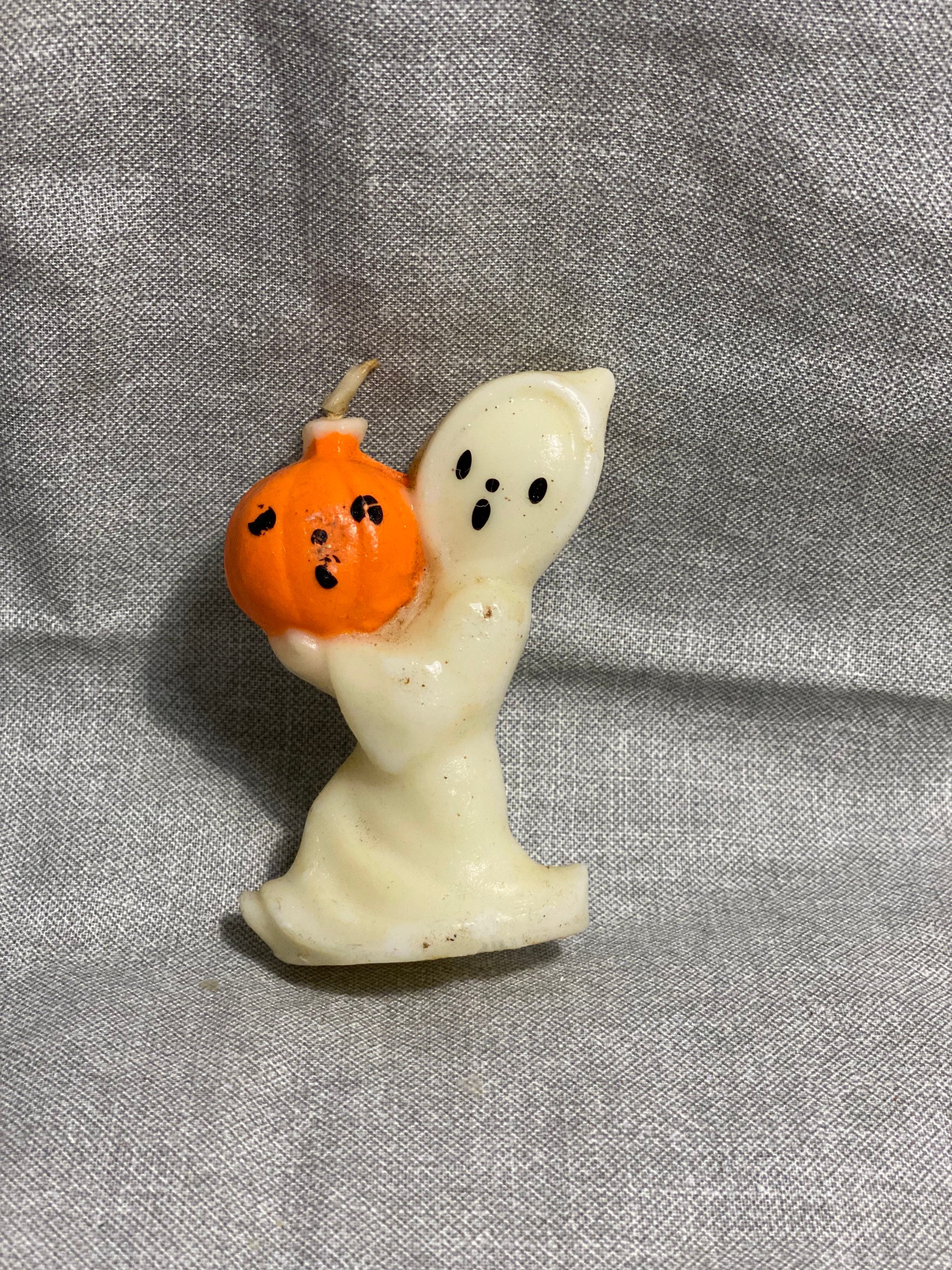 Vintage Ghost Halloween Candle Etsy