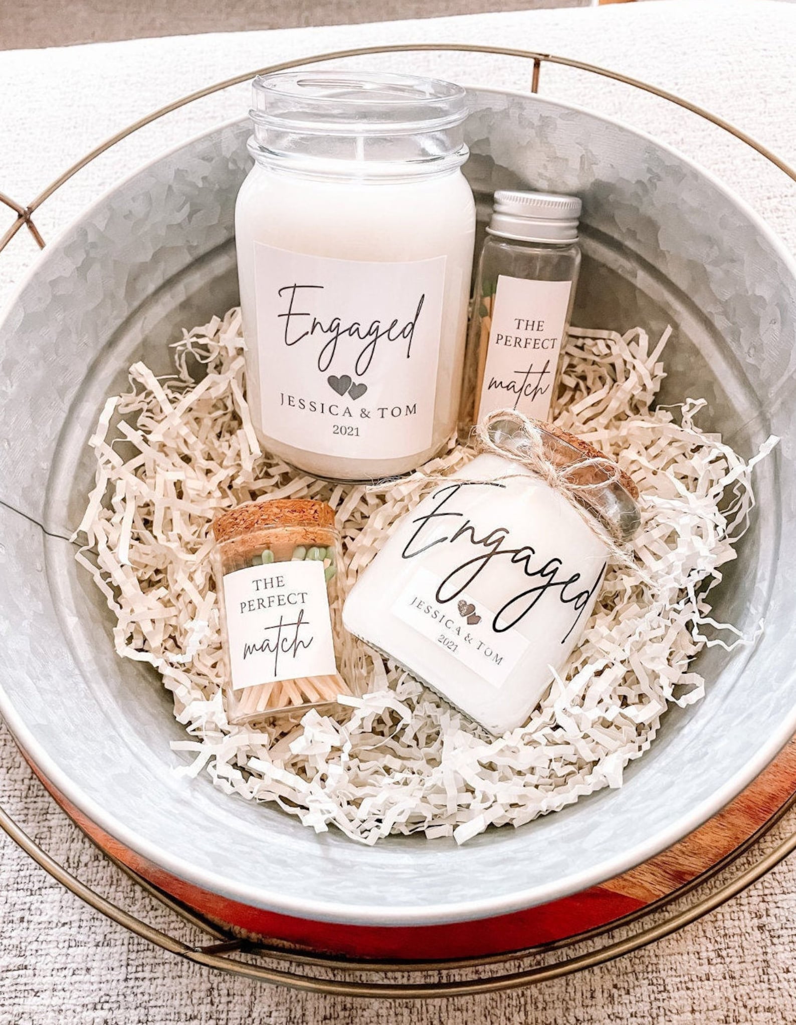 Perfect Match Engagement Candle & Match Set Etsy