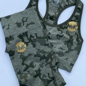 NEW Camo 2-piece Yoga Set - Etsy