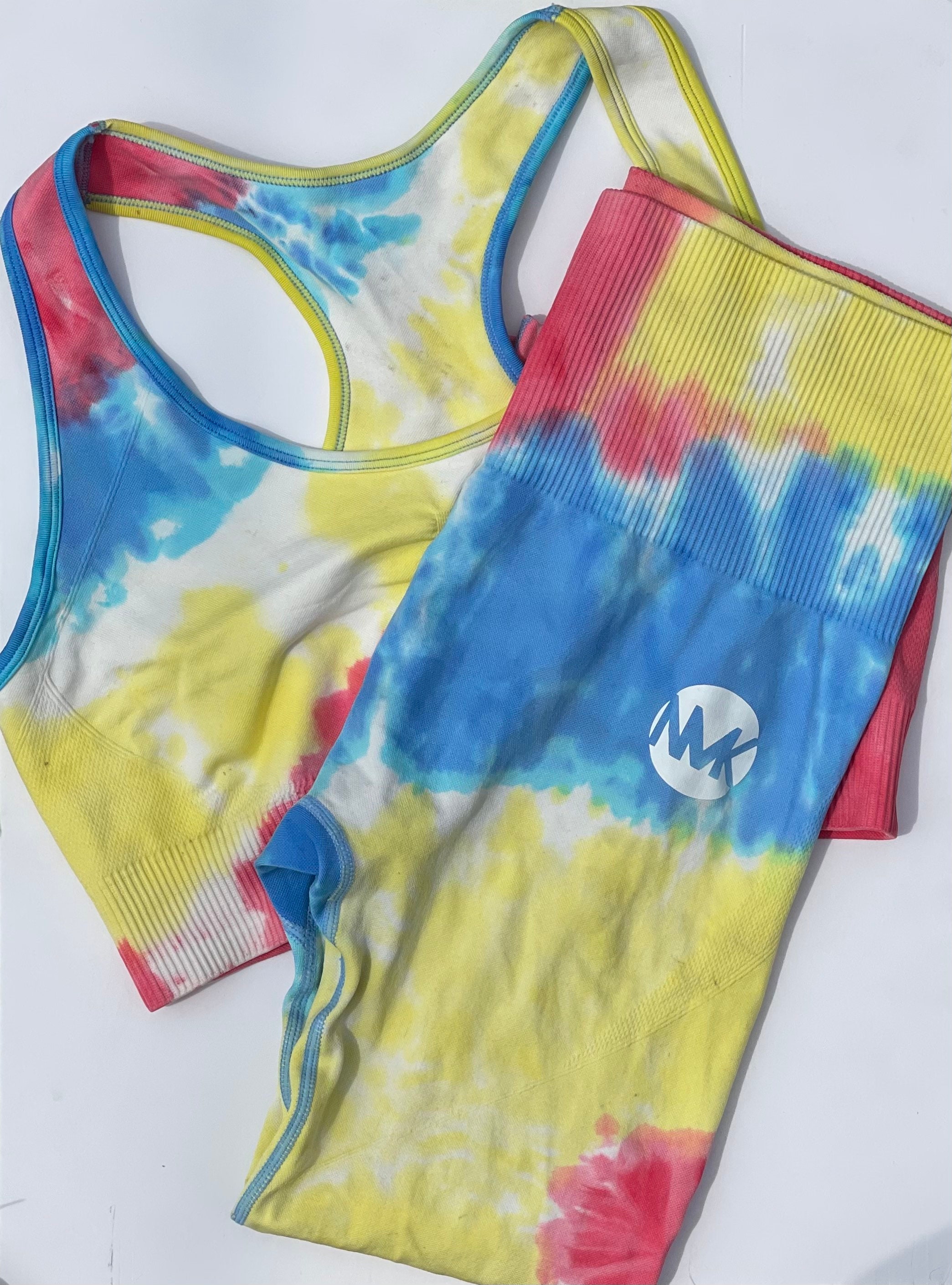 Tiedye 2piece Yoga Set Etsy