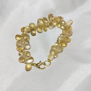 Beautiful Faceted  Citrine Bracelet,  Bracelet for Crystal Healing  Bracelet