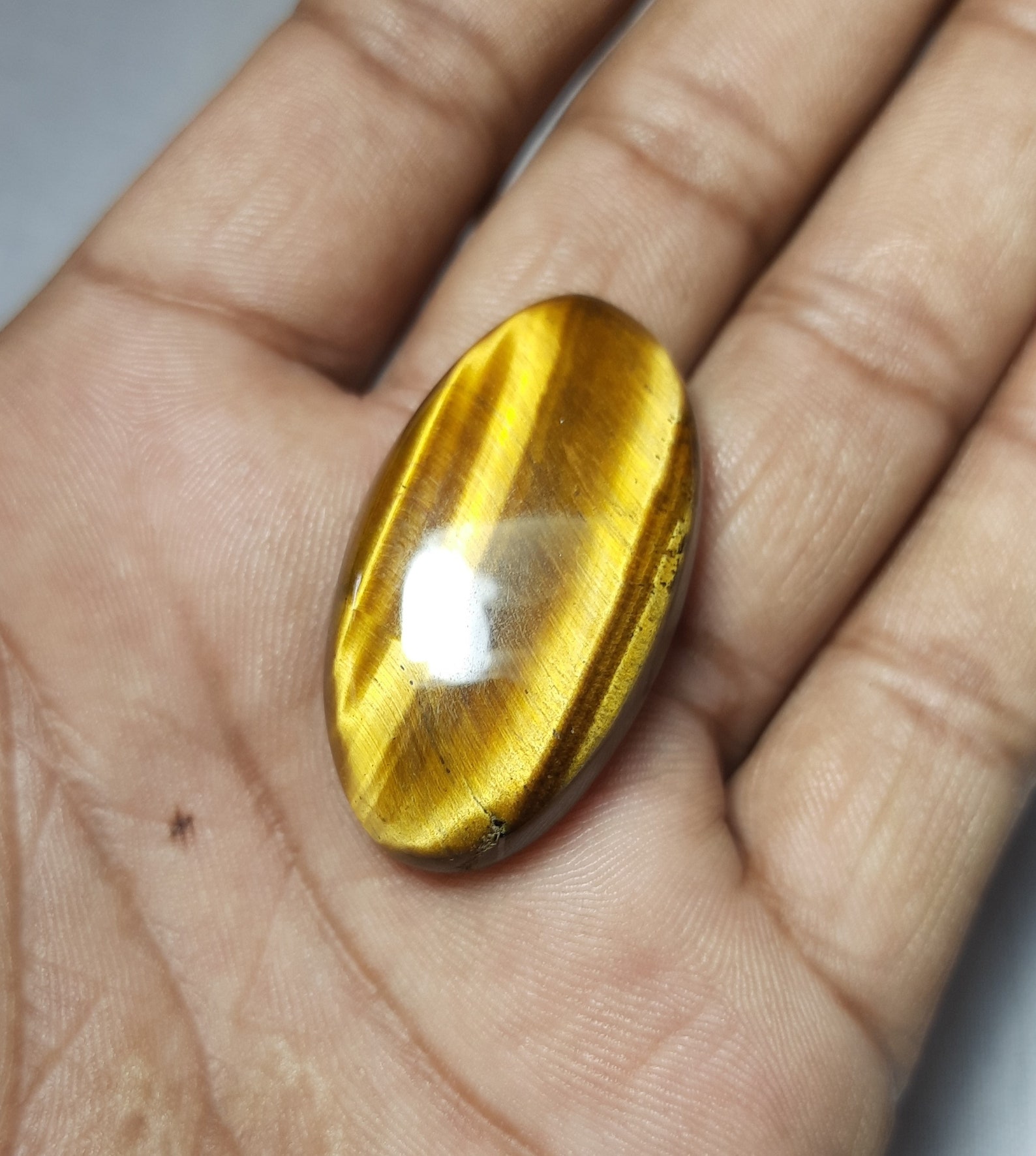 Amazing Natural Yellow Tiger eye cabochon loose gemstone Etsy