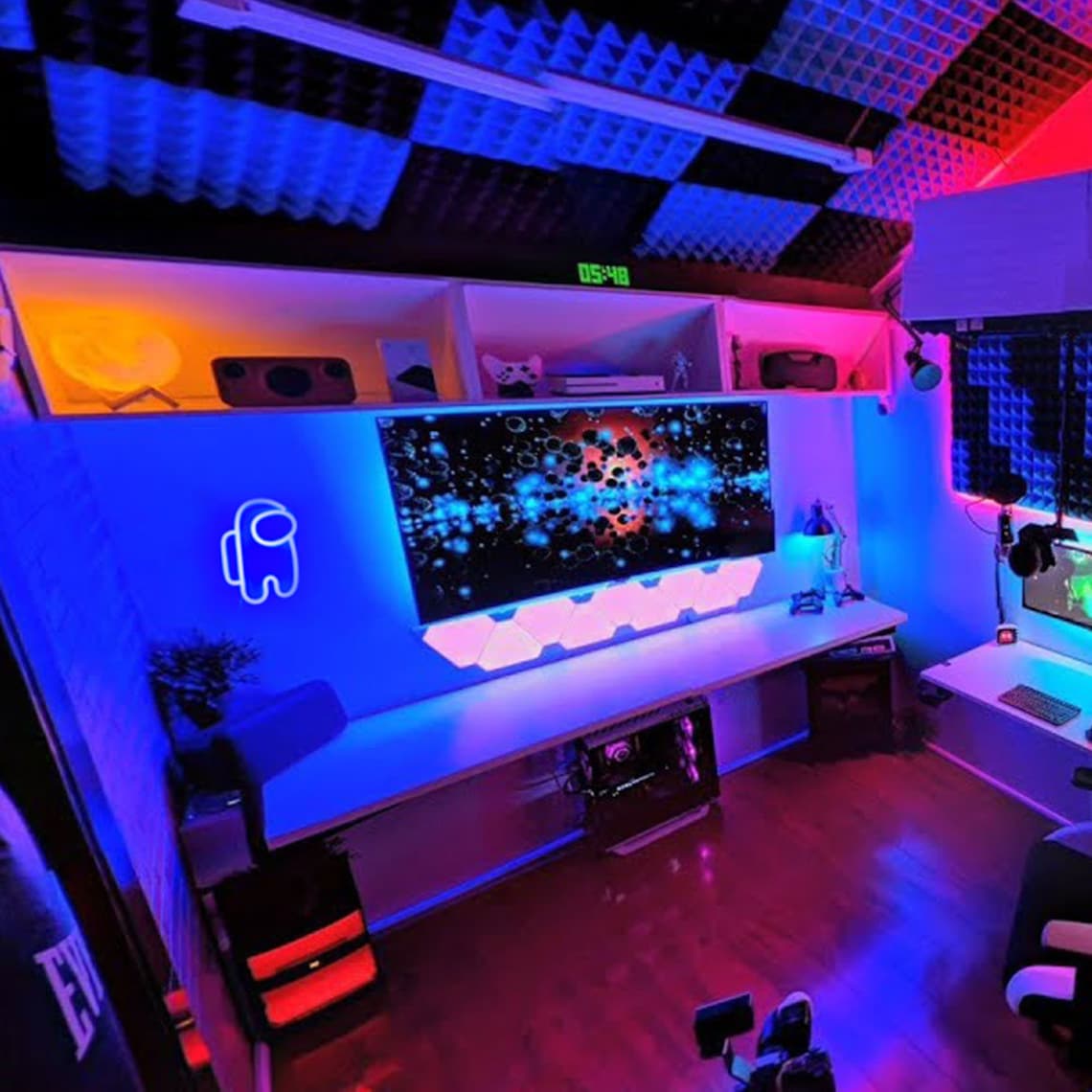 Among us Game Room decor USB Powered Led Neon Sign Kids Game Etsy