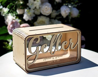 Personalized Money Card Box, Couple Card Box, Rustix Card Box, Rustic Card Box, Custom Wedding Money Box, Card Box by Top Present For You