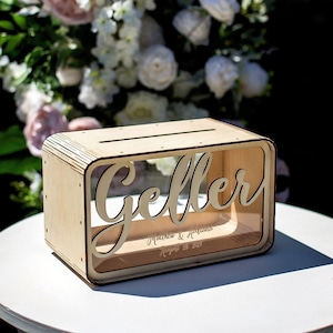 Gepersonaliseerde geldkaartendoos, kaartendoos voor paar, Rustix-kaartendoos, rustieke kaartendoos, aangepaste bruiloft spaarpot, kaartendoos van Top Present For You