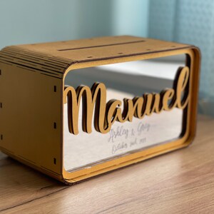 Personalisierte Geldkartenbox, rustikale Hochzeit Kartenbox, modernes Hochzeitsdeko, Goldkartenbox, BENUTZERDEFINIERTE KARTENBOX, Paar Kartenbox, Hochzeitsdeko