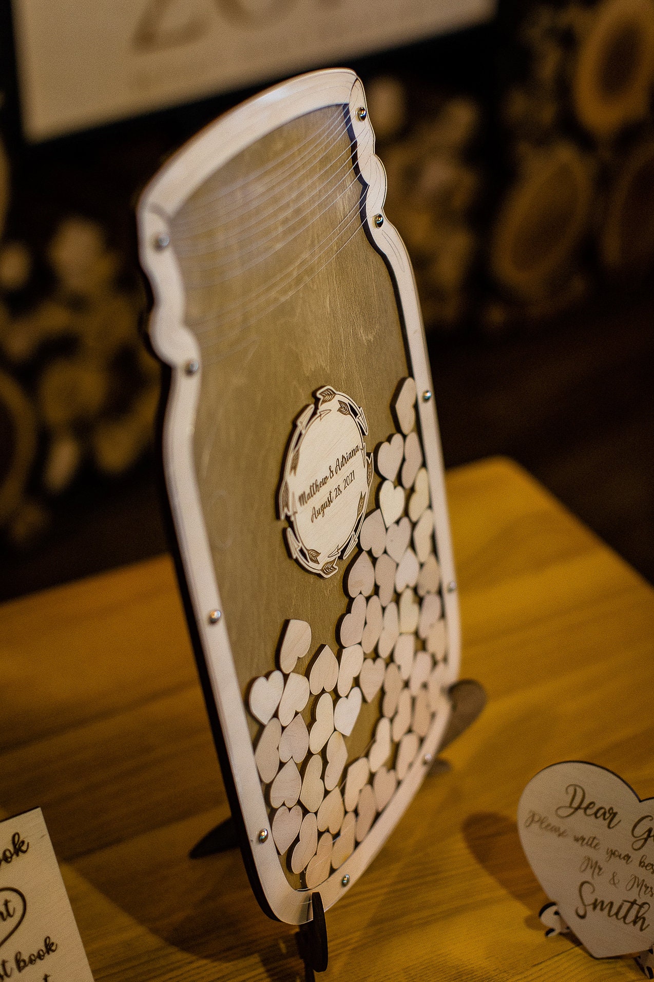 Mason Jar Mason Jar Guest Book Guest Book Wedding Guest Etsy