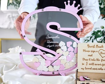 Personalized Quinceañera Guest Book, Sweet 16 Letter Guest Book, Custom Initial Guestbook, Birthday Party Keepsake, 15th Birthday Decor