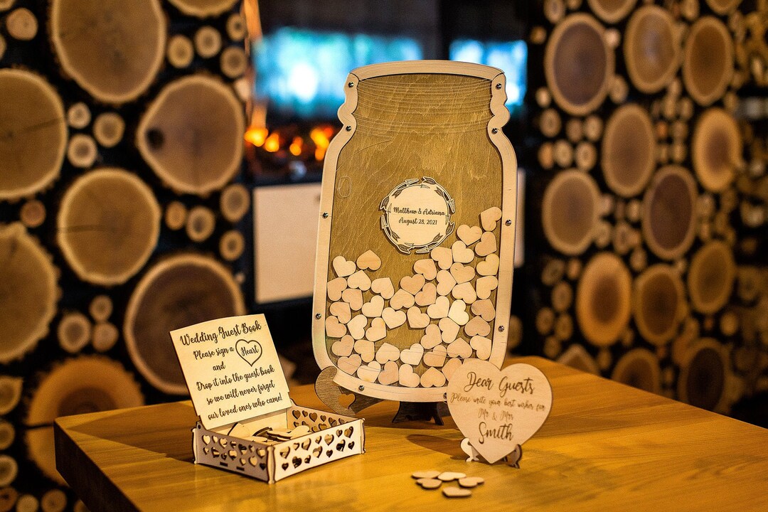 Mason Jar, Mason Jar Guest Book, Guest Book, Wedding Guest Book