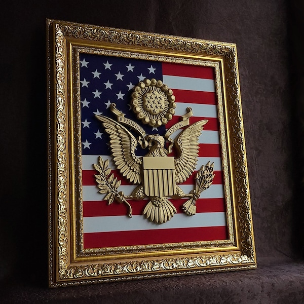 Great Seal of the United States , Coat of arms of the United States , U.S.A , USA flag , Coat of arms of the United States