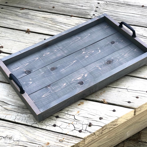 Wood Tray Bathroom Tray Rustic Wood Tray Wooden Etsy