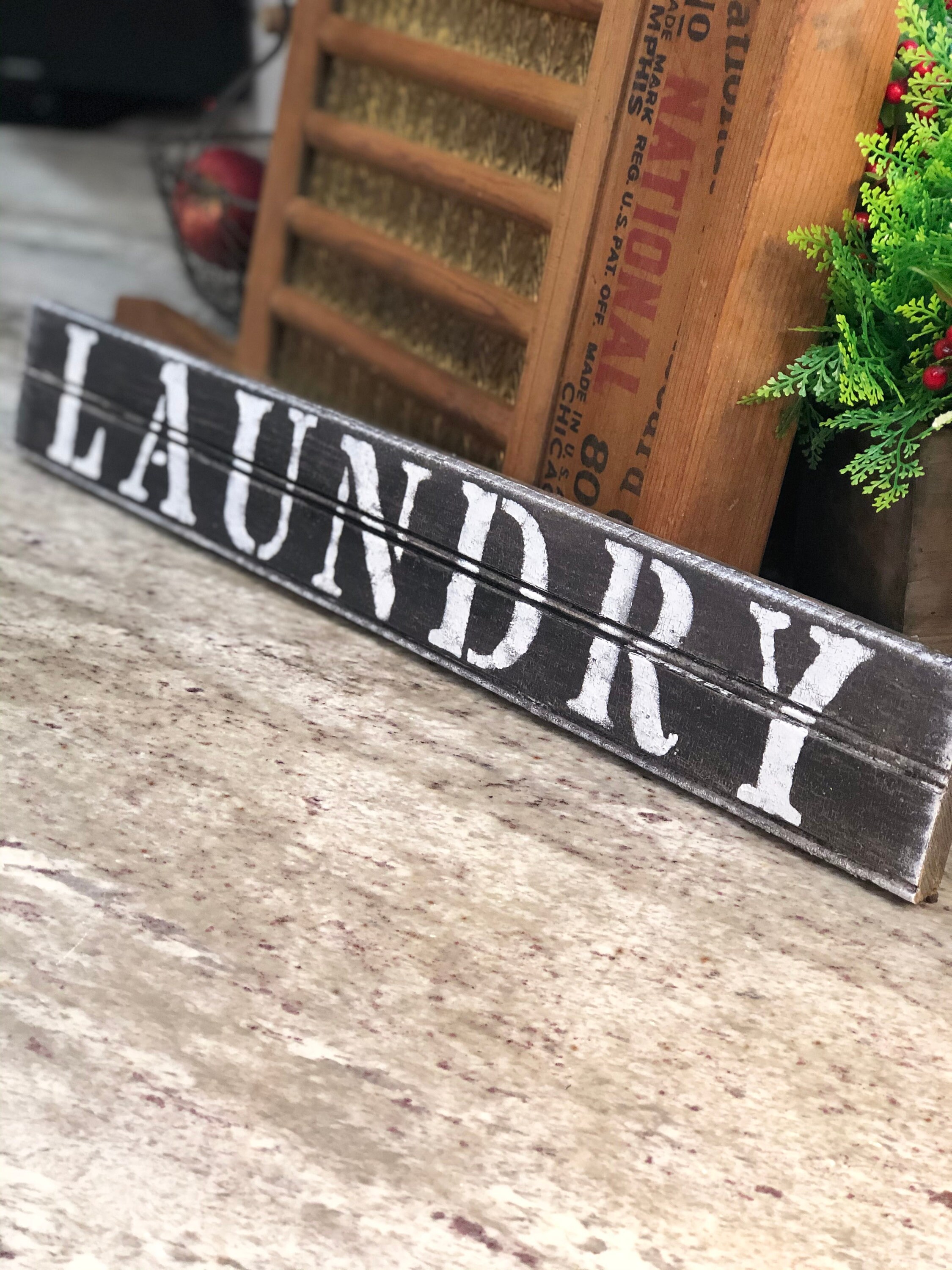 Cartel de lavandería de granja rústica pintado a mano | Etsy