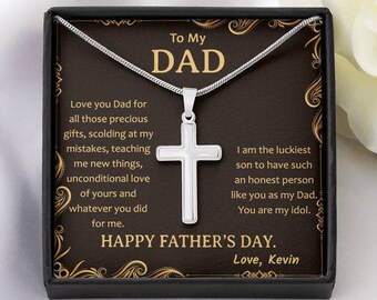 Fathers Day Necklace - Etsy