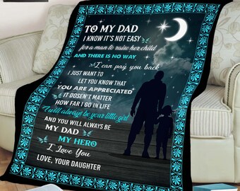 NEWKSTORE Personalized Name Blanket for Dad Father's Day Fleece Blanket He's My Papa Blanket I Love My Papa Blanket Family Name Throw Blanket Papa Blanket Blanket for dad from Daughter Blanket NEWKSTORE Personalized Name Blanket for Dad Father's Day Fleece Blanket He's My Papa Blanket I Love My Papa Blanket Family Name Throw Blanket Papa Blanket Blanket for dad from Daughter Blanket