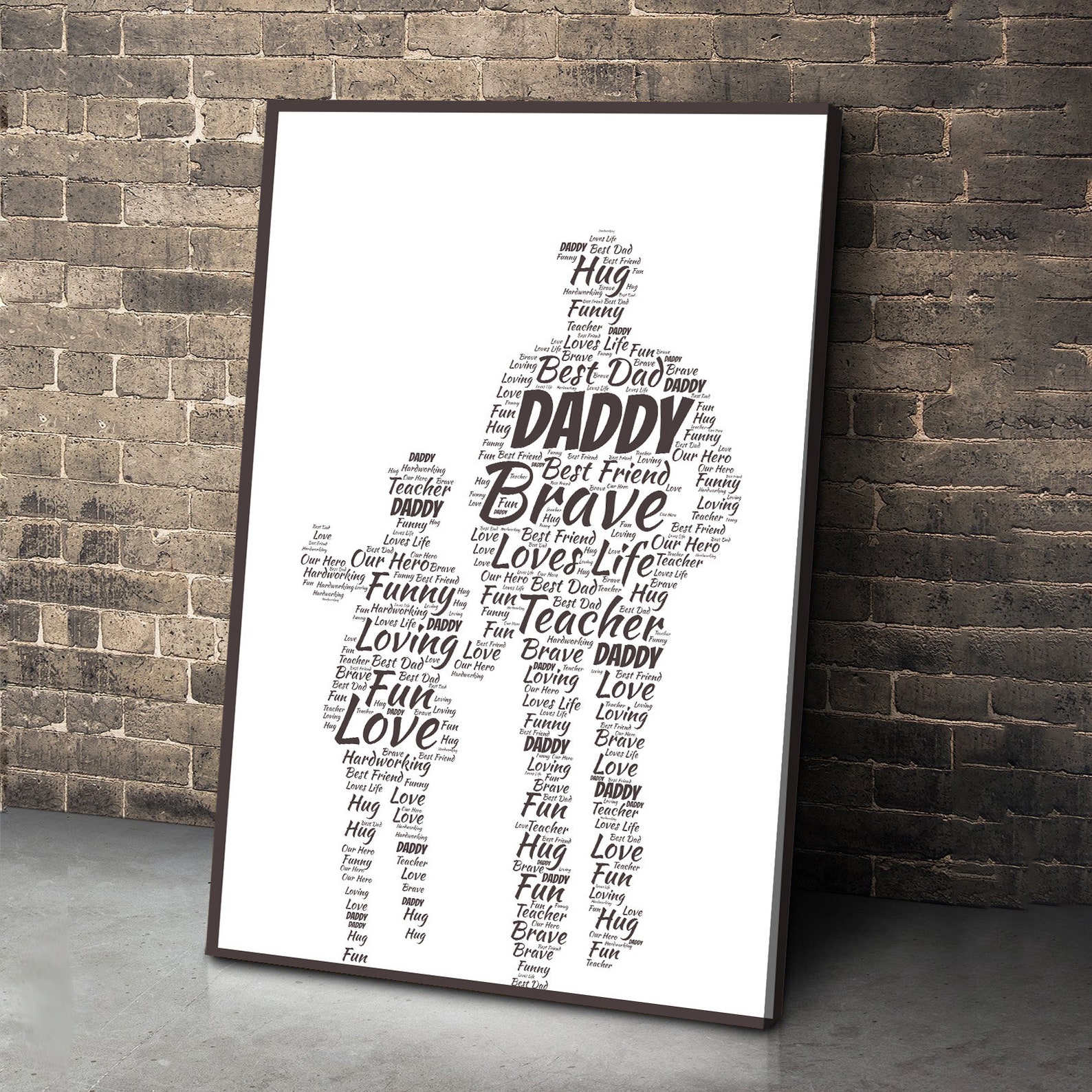 Customized Canvas for Father's Day Canvas With Printed Etsy