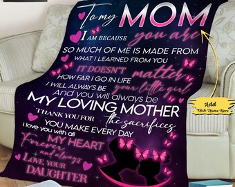 Details about   Mermaid Baby Girl Blanket Gift For Daughter From Mom Fleece Sherpa Blankets Xmas