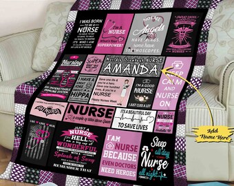 Quilt Square 3dRose Nurse Love Cute Cartoon Rn Supplies Print Pink qs_128493_2 6 by 6-Inch