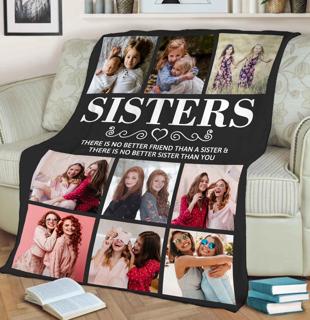 Personalized Blanket for Sister/bestie Custom Gift Blanket Etsy