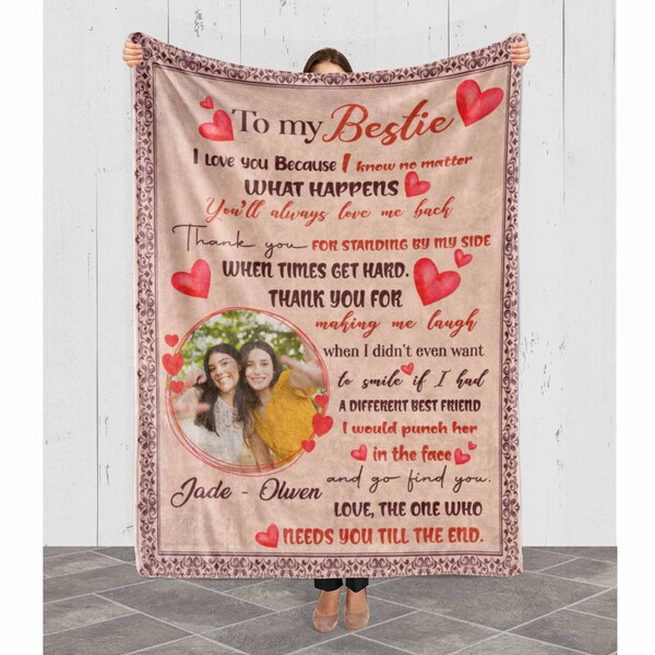 Best Friend Blanket Personalized Etsy