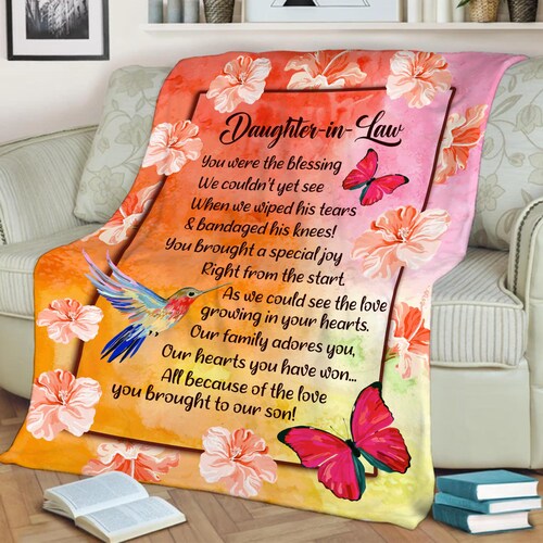 Personalized To My Daughter In Law Quilt/Fleece Blanket - Gift For Daughter In Law main image 1